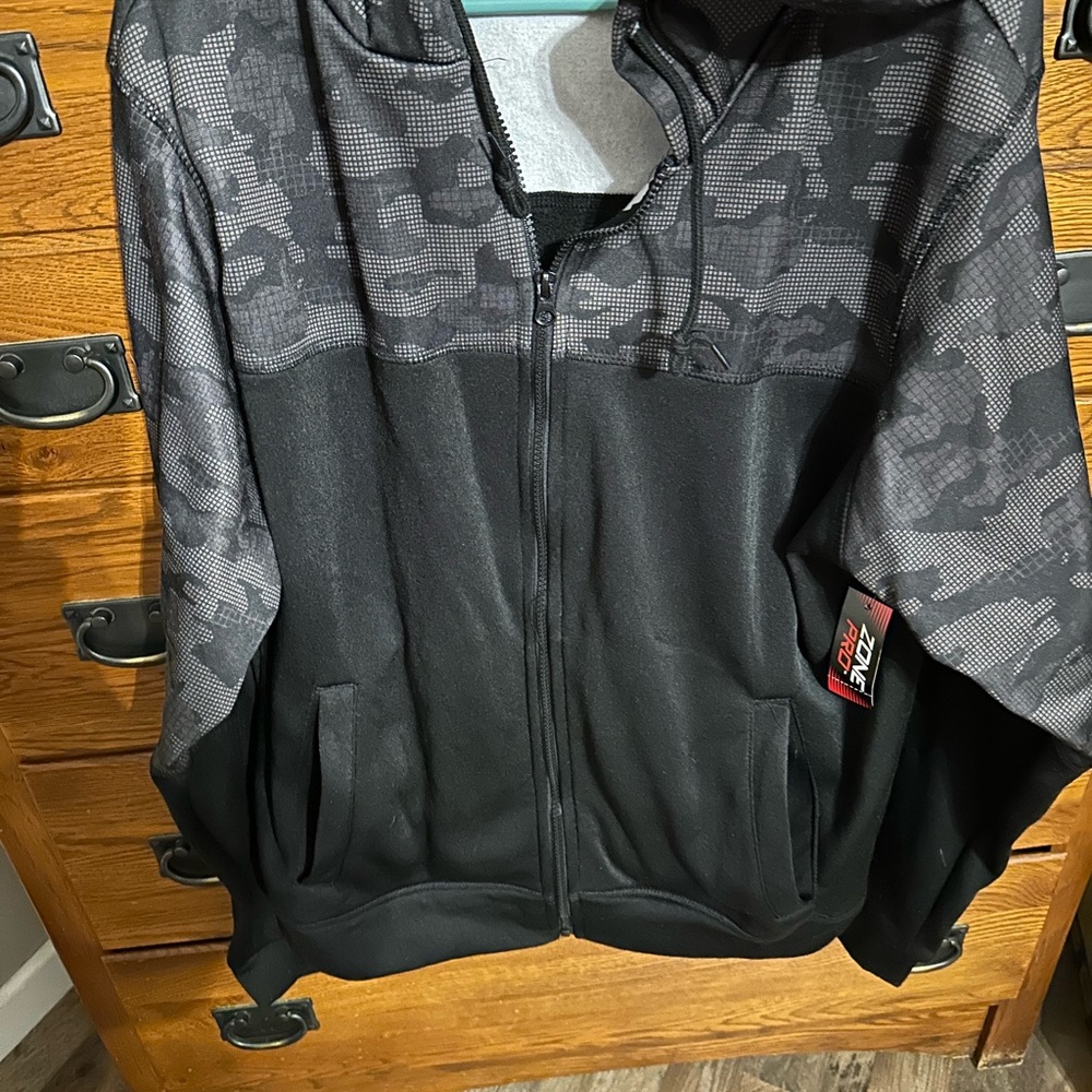 Zone Pro Black and Gray Lightweight Shirt Jacket